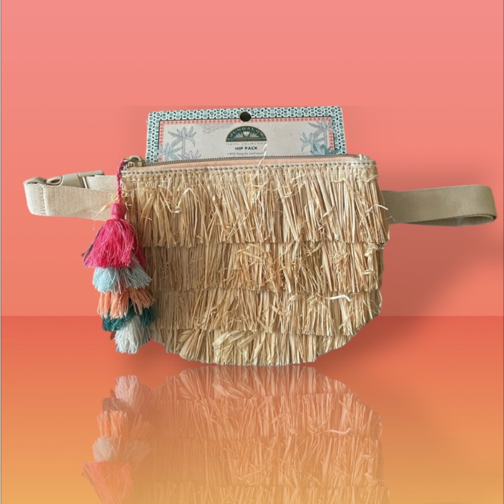 Jungalow by Justina Blakeney Beach Tiki Vibes Convertible RFID Hip Fanny Pack